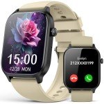 Smart Watch for Women Men- Answer/Make Call, 2025 Fitness Tracker Watch with IP68 Waterproof Sleep Step Counter Activity Smartwatch for Samsung Andriod iPhone iOS Compatible