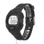 Timex Men's Ironman Triathlon Classic 30 38mm Watch – Black & Gray Case Negative Display with Black Resin Strap