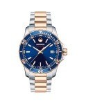 Movado Series 800 Men's Sport Watch - Swiss Quartz Movement, Stainless Steel Link Bracelet - 20 ATM Water Resistance - Luxury Fashion Timepiece for Him - Diver-Inspired - 40mm