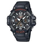 Casio Men's MCW100H Heavy Duty Design Watch, Black/Orange