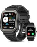 Military Smart Watches for Men (Answer/Make Calls),1.91'' Fitness Smart Watch for Android and iPhone,IP68 Waterproof Fitness Tracker with Step Counter/Sleep Monitor/110+ Sport Modes,Smartwatch for Men