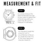 BARTON WATCH BANDS Barton 20mm Leather Watch Band for Men - Premium 20mm Watch Band Leather Design - Elegant 20mm Leather Watch Strap Replacement - Compatible with Most Men's Watches