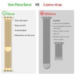 BELONGME Mesh Metal Loop Compatible with Apple Watch Band 40mm 41mm 38mm 42mm Series SE 10 9 8 7 6 5 4 3 2 1 Women Men, Stainless Steel Strap with Magnetic Clasp for iWatch Bands