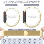 BELONGME Mesh Metal Loop Compatible with Apple Watch Band 40mm 41mm 38mm 42mm Series SE 10 9 8 7 6 5 4 3 2 1 Women Men, Stainless Steel Strap with Magnetic Clasp for iWatch Bands