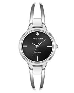 Anne Klein Women's Genuine Diamond Dial Bangle Watch