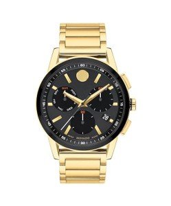Movado Museum Sport Men's Watch - Swiss Quartz Chronograph Movement, Stainless Steel Link Bracelet - 3 ATM Water Resistance - Luxury Fashion Timepiece for Him - 43mm