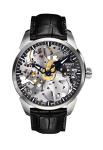 Tissot Men's T0704051641100 T-Complication Squelette Analog Display Swiss Mechanical Hand Wind Brushed Stainless Steel watch