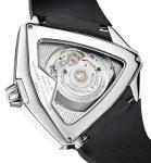 Hamilton Watch Ventura XXL Auto | Swiss Made | 45.5mm x 46mm Stainless Steel Case | Black Dial Analog Watch | Black Rubber Strap (Model: H24655331)