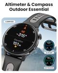 Mingdaln Smart Watch GPS, 1.43" AMOLED Screen Smart Watch for Men/Women Fitness Tracker, Military Smartwatches Compass，Compatible with Android & iOS (Bluetooth Call Answer/Dial), Multiple Sports Modes