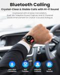 Mingdaln Smart Watch GPS, 1.43" AMOLED Screen Smart Watch for Men/Women Fitness Tracker, Military Smartwatches Compass，Compatible with Android & iOS (Bluetooth Call Answer/Dial), Multiple Sports Modes