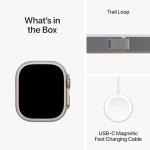 Apple Watch Ultra 2 [GPS + Cellular 49mm] Smartwatch with Rugged Titanium Case & Green/Grey Trail Loop M/L. Fitness Tracker, Precision GPS, Action Button, Extra-Long Battery Life