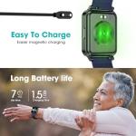 Pedometer Watch Senior Friendly No App/Phone Required, Waterproof Fitness Tracker Watch with Step Counter Calories/Sleep Tracker for Walking Running for Men Women
