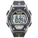 Timex Men's Ironman Triathlon Endure 30 Shock 42mm Watch – Black & Gray Case Yellow Accents with Black Resin Strap