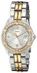 GUESS Silver + Gold-Tone Bracelet Watch with Date Feature. Color: Silver/Gold-Tone (Model: U0026L1)