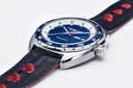 Hamilton Watch American Classic Pan Europ Day Date Auto | Swiss Made | 42mm Stainless Steel Case | Blue Dial Analog Watch | Black Leather Strap (Model: H35405741)