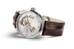 Hamilton Watch Jazzmaster Open Heart Swiss Automatic Watch 42mm Case, Silver Dial, Brown Leather Strap (Model: H32705551)