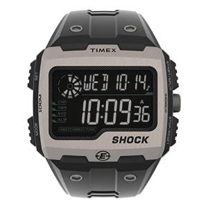 Timex Men's Expedition Grid Shock 50mm Quartz Resin Strap, Black, 16 Casual Watch (Model: TW4B24900VQ)