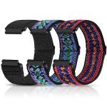 Relting Compatible with 16mm 18mm 19mm 20mm 22mm 24mm Watch Bands Quick Release Replacement Wristband,Adjustable Stretchy Nylon Solo Loop Straps Fabric Braided Sport Elastic Bands for Men Women