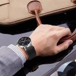 Relting Compatible with 16mm 18mm 19mm 20mm 22mm 24mm Watch Bands Quick Release Replacement Wristband,Adjustable Stretchy Nylon Solo Loop Straps Fabric Braided Sport Elastic Bands for Men Women