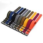 ANNEFIT Nylon Watch Band 22mm, One-Piece Waterproof Military Watch Straps with Heavy Black Buckle (Army Green)