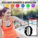 Bakoor Fitness Tracker, Blood Pressure Watch with 24/7 Heart Rate, 1.10" Step Counter Pedometer Calories Sleep Trackers, Activity Fitness Watch for Women Men