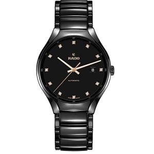 Rado - True Automatic Diamond Black Dial - Unisex - Swiss Watch - Automatic - 40 mm