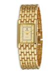 O.M.J Gold-Tone Stainless Steel Watch for Women Quartz Movement Mineral Glass