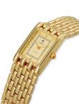 O.M.J Gold-Tone Stainless Steel Watch for Women Quartz Movement Mineral Glass