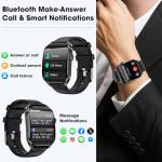 Haulvean Curve Smart Watch for Men Women, 1.91" Smartwatches with 120+ Sport Modes, Fitness Tracker with Bluetooth Call, Heart Rate, Waterproof Activity Tracker Smartwatch for iOS Android Phones