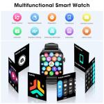 Haulvean Curve Smart Watch for Men Women, 1.91" Smartwatches with 120+ Sport Modes, Fitness Tracker with Bluetooth Call, Heart Rate, Waterproof Activity Tracker Smartwatch for iOS Android Phones