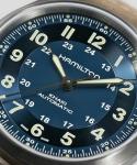 Hamilton Watch Khaki Field Titanium Auto | Swiss Made | 42mm Titanium Case | Blue Dial Analog Watch | Brown Leather Strap (Model: H70545540)