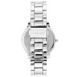 Nine West Women's NW/2283SVSV Crystal Accented Silver-Tone Bracelet Watch