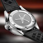 MIDO Ocean Star Tribute Gradient - Swiss Automatic Watch for Men - Red Dial - 40.5mm Stainless Steel Case - Black Rubber Strap - M0268301742100