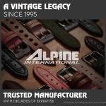 Alpine Sporty Nylon Watch Band | Waterproof Quick Release Watch Bands | Black Lightweight & Adjustable Watch Straps for Men |20mm Replacement Watch Band Compatible with Regular & Smart Watches