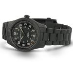 Hamilton Khaki Field Auto | Swiss Made | Titanium Case | Black Dial Analog Watch | Black PVD Bracelet (Model: H70215130)