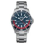 MIDO Ocean Star GMT - Swiss Automatic Watch for Men - 44mm Stainless Steel Case with Blue and Red Ceramic Rotating Bezel - Blue Dial - Stainless Steel Bracelet - M0266291104100