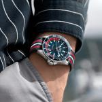 MIDO Ocean Star GMT - Swiss Automatic Watch for Men - 44mm Stainless Steel Case with Blue and Red Ceramic Rotating Bezel - Blue Dial - Stainless Steel Bracelet - M0266291104100