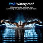 Smart Watches for Men Android & iPhone, 1.8" Alexa Built-in Smartwatches Fitness Tracker Watch with Bluetooth Calls, IP68 Waterproof, Heart Rate/Sleep/SpO2 Monitor, 110 Sport Modes - Black