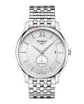 Tissot mens Tradition Stainless Steel Dress Watch Grey T0634281103800