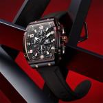 OLEVS Black Watches for Men Dress Mens Black Watch Military Rubber Big Face Analog Quartz Rectangle Rose Gold Wrist Watches for Man Waterproof Date Silicone Luxury Square Reloj para Hombre