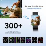 Smart Watch (Answer/Make Call), 1.96" SmartWatches for Men Women with Heart Rate/Activity Tracking, Fitness Tracker Watch with IP68 Waterproof/Pedometer, Smart Watch for Android/iPhone Compatible