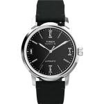 Timex Men's Marlin Automatic 40mm Watch - Black Strap Black Dial Stainless Steel Case