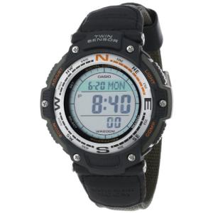 Casio SGW100 Series | Digital Watch & Compass | Green/Fabric Strap | 200M WR | 100 SEC Stopwatch | Twin Sensor for Direction & Temperature | Low Temp Resistant | Auto Calendar | Multi Alarm