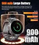 LIGE Smart Watches for Men with 900mAh Battery(60+Standby),1.73" AMOLED with Bluetooth Call,110+ Sports Mode Tactical Fitness Tracker/Heart Rate Sleep Health Monitor/Android iOS Military Smart Watch