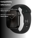 Apple Watch Series 10 [GPS + Cellular 46mm case] Smartwatch with Slate Titanium Case with Black Sport Band - M/L. Fitness Tracker, ECG App, Always-On Retina Display, Water Resistant