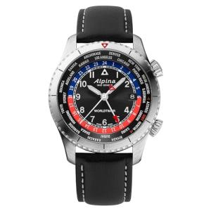 Alpina Men's Swiss Startimer Worldtimer Quartz Watch, Stainless Steel, GMT, Sapphire Crystal