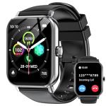 Smart Watch for Men Women with Calling, 1.83" Fitness Tracker with Heart Rate/Sleep Monitor, Step Tracker, New Gen Fitness Watch with 120 Sports Modes, IP68 Waterproof Smartwatch for Android/iOS Black