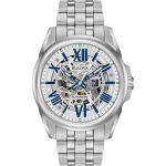 Bulova Men's Classic Sutton 3-Hand 21-Jewel Automatic Watch, 42 Hour Power Reserve, Skeleton Dial, Luminous Hands, 100M Water Resistant, 43mm