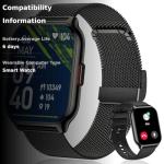 ZOSKVEE Smart Watch 45mm for Women Men(Dial/Answer Calls), 2.0" Fitness Tracker Watch with Heart Rate/Blood Pressure/Blood Oxygen Monitor for Android iOS