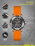 Invicta Men's 20072 Speedway Analog Display Swiss Quartz Orange Watch
